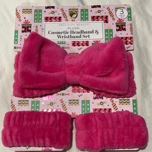 Cosmetic Headband and Wristband Set